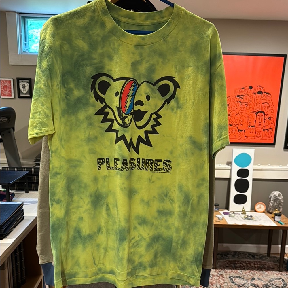 Pleasures X Grateful Dead Collab Tie-Dye Graphic T-Shirt men’s L